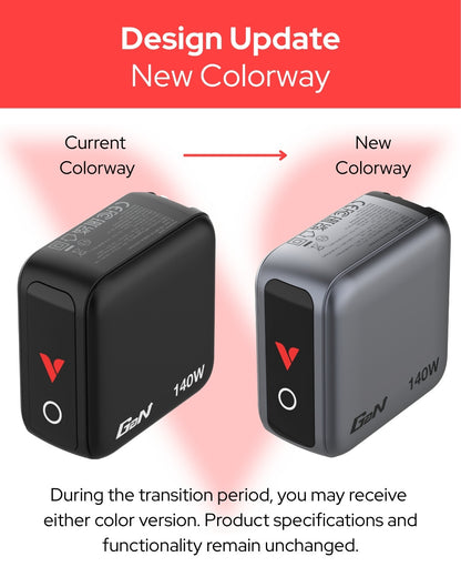 Verbatim Mini GaN Charger 140W with Display
