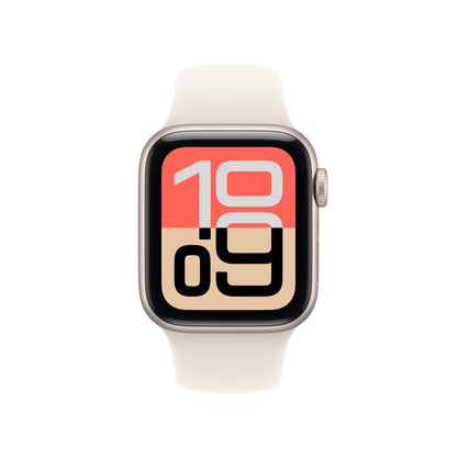 Apple Watch SE (3nd generation) SE 3 GPS 40mm Starlight Aluminium Case with Starlight Sport Band - M/L