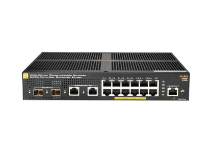 HPE Aruba Networking Aruba 2930F 12G PoE+ 2G/2SFP+ Managed L3 Gigabit Ethernet (10/100/1000) Power over Ethernet (PoE) 1U Black