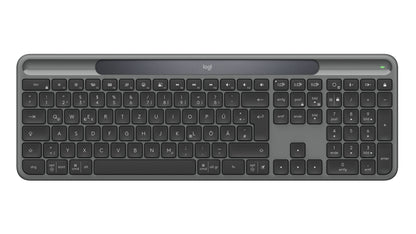 Logitech Signature Slim Solar + K980 keyboard Universal RF Wireless + Bluetooth QWERTZ German Graphite