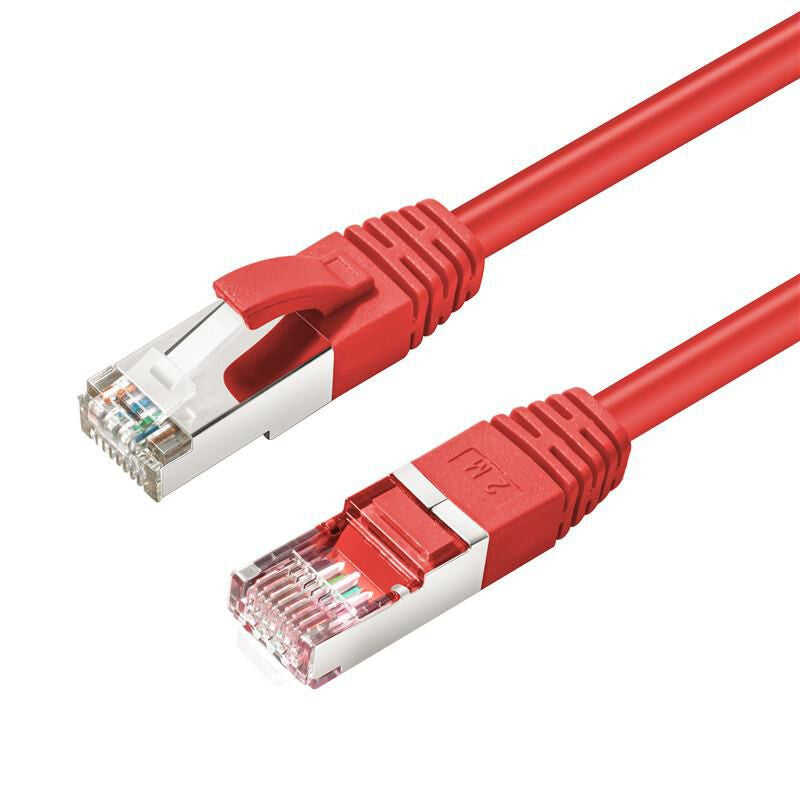 Microconnect MC-SFTP6A03R networking cable Red 3 m Cat6a S/FTP (S-STP)