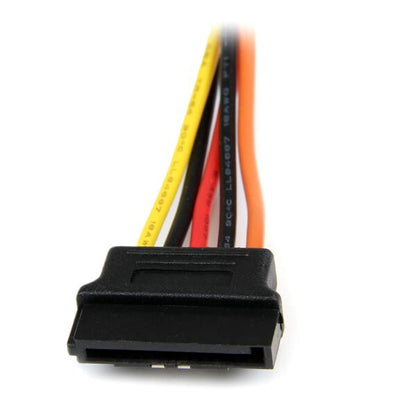 StarTech.com 6in Latching SATA Power Y Splitter Cable Adapter - M/F