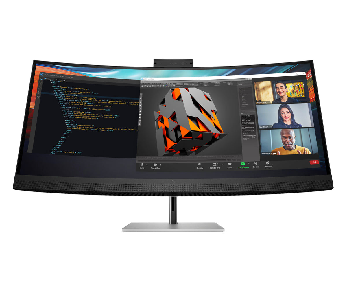 HP Series 7 Pro 39.7 inch 5K2K Conferencing Monitor - 740pm PVC Free