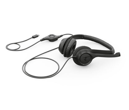 Logitech H390 Headset Wired Head-band Calls/Music USB Type-C Black