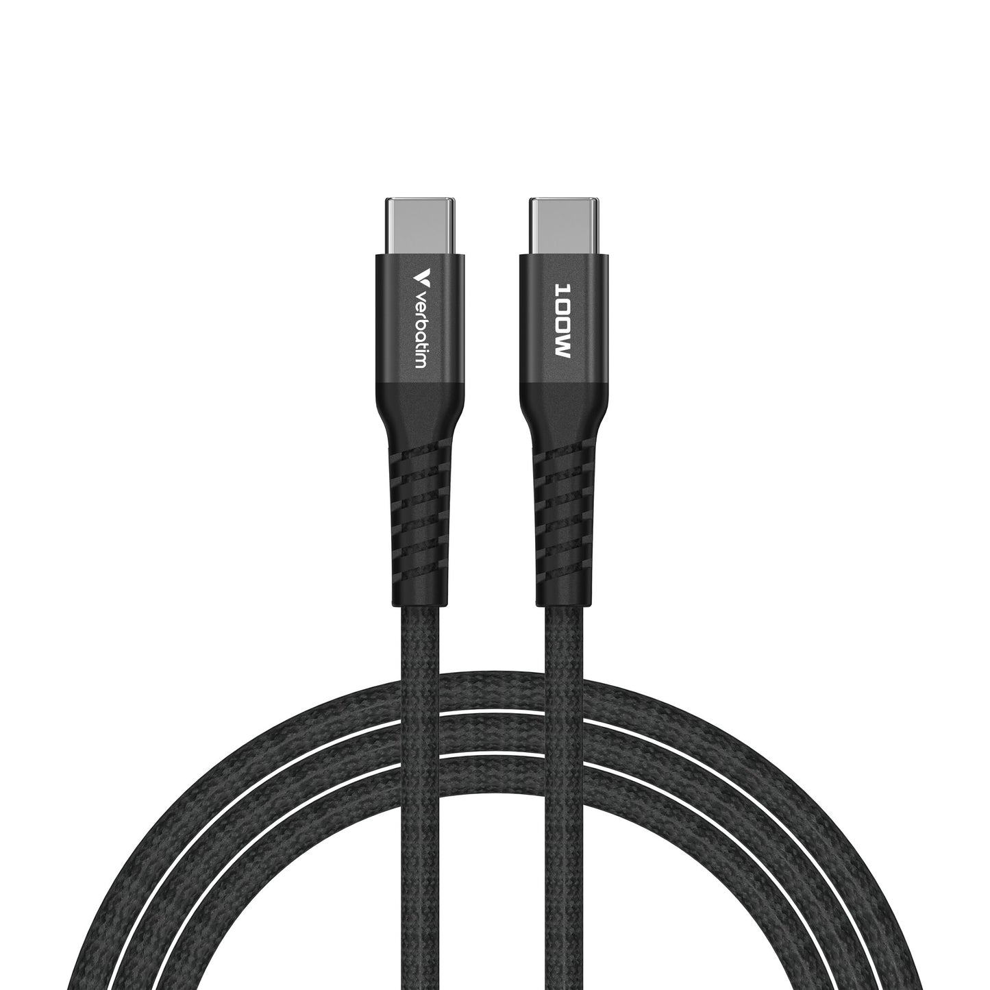 Verbatim Sync & Charge Magnetic Cable - 100W USB-C to USB-C 120 cm Black