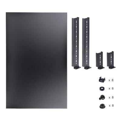 StarTech.com 1U 4-Post Adjustable Server Rack Mount Shelf - 330lbs(150 kg) - 19.5 to 38in Adjustable Mounting Depth Universal Tray for 19" AV, Data & Network Equipment Rack - 27.5in Deep