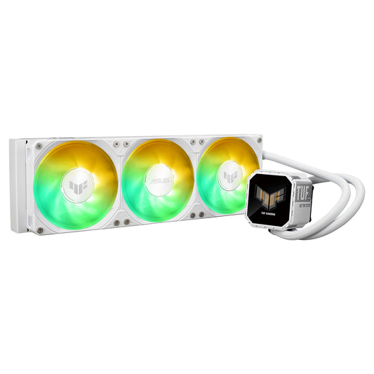ASUS TUF Gaming LC III 360 ARGB LCD White Edition all-in-one liquid CPU cooler, 12 cm