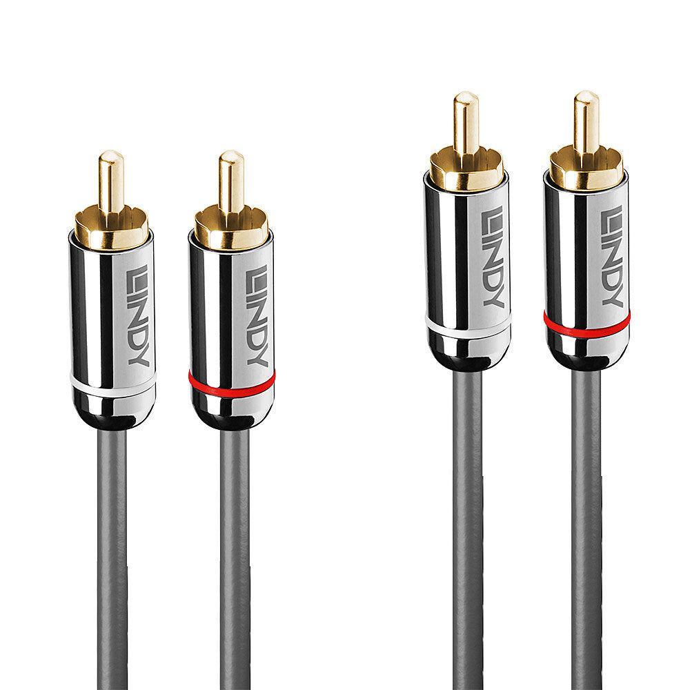 Lindy 2m Dual Phono Audio Cable, Cromo Line