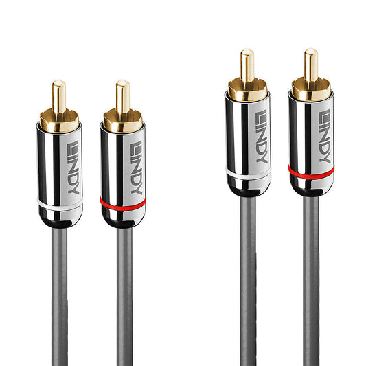Lindy 2m Dual Phono Audio Cable, Cromo Line