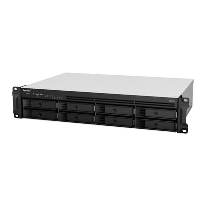 Synology RackStation RS1221RP+ NAS Rack (2U) Ryzen Embedded V1500B 4 GB DDR4 32 TB HDD Aluminium, Black