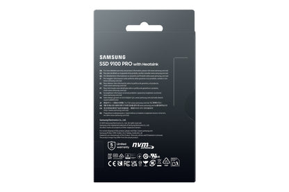 Samsung 9100 PRO Heatsink PCIe® 5.0 NVMe™ M.2 SSD - 2 TB