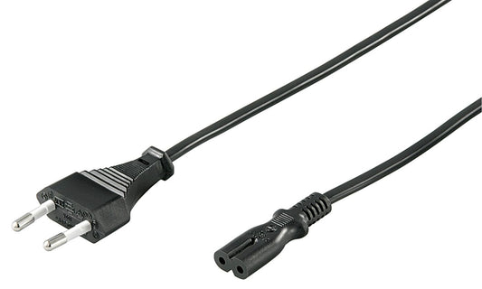 Microconnect PE030712 power cable Black 1.2 m CEE7/16 C7 coupler