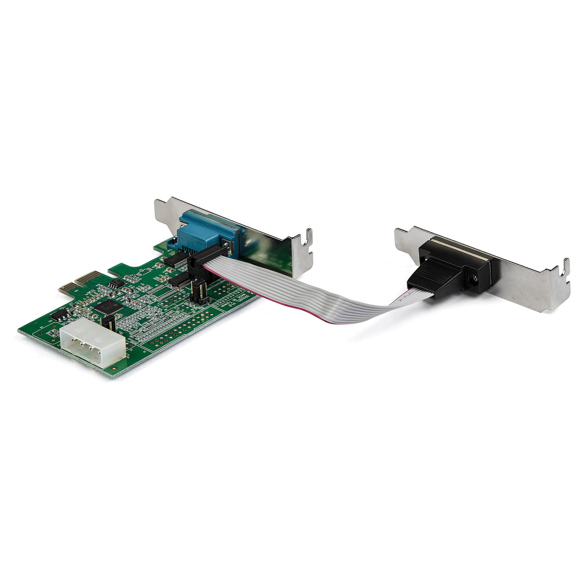 StarTech.com 2-port PCI Express RS232 Serial Adapter Card - PCIe RS232 Serial Host Controller Card - PCIe to Serial DB9 - 16950 UART - Low Profile Expansion Card - Windows & Linux - TAA