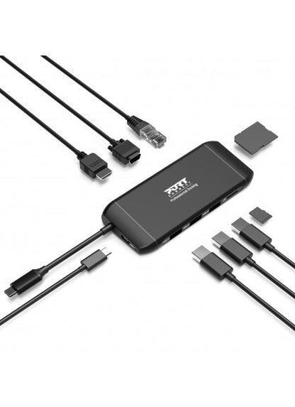 Port Designs 901913 interface hub USB 2.0 Type-C 5000 Mbit/s Black