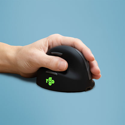 R-Go Tools Ergonomic mouse R-Go HE Break with break software, medium (hand size 165-185 mm), left-handed, Bluetooth, black