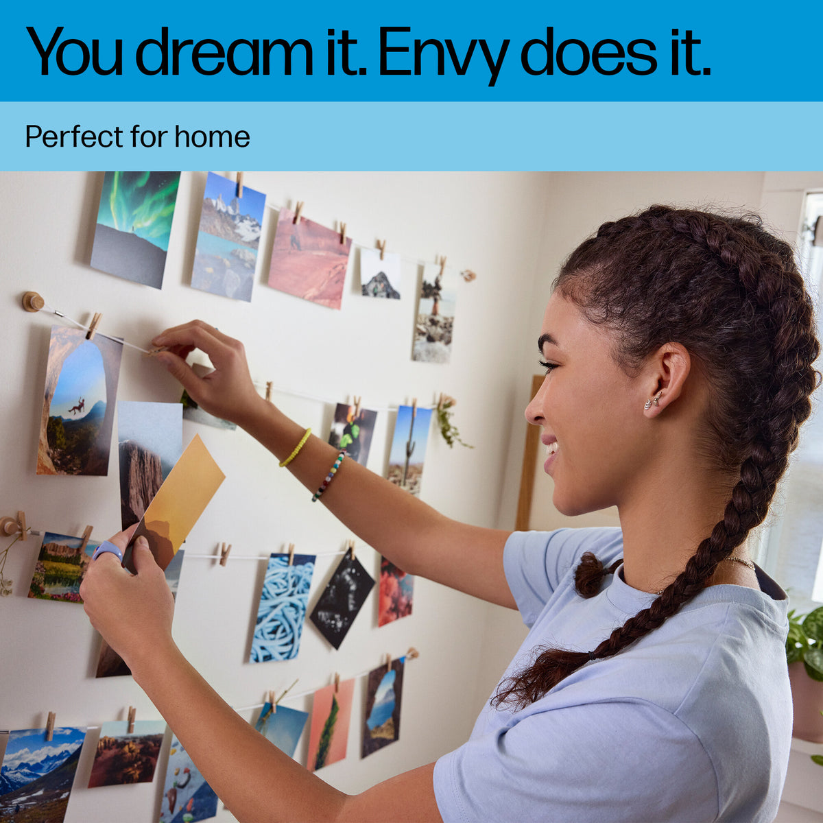 HP ENVY 6132e Wireless All-in-One Color Printer, Instant Ink; Photo printing