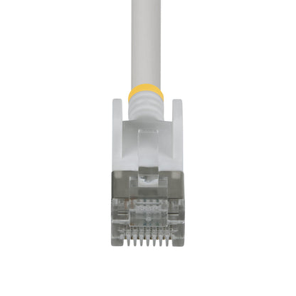 StarTech.com 2m White Ultra Slim Cat6A Ethernet Cable, Snagless, FTP, Pure Bare Copper Wire, 34AWG Slim RJ45 Network Patch Cord, Individually Tested