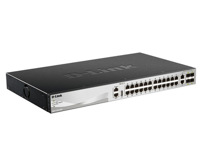 D-Link 24 x 10/100/1000BASE-T Ports Layer 3 Stackable Managed Gigabit Switch