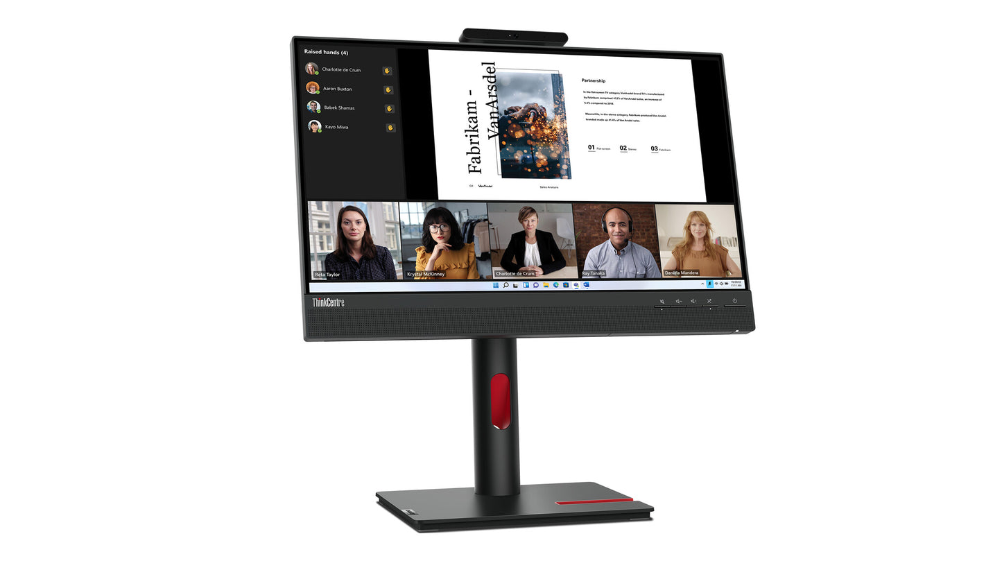 Lenovo ThinkCentre Tiny-In-One 22 Gen 5 LED display 54.6 cm (21.5") 1920 x 1080 pixels Full HD Black