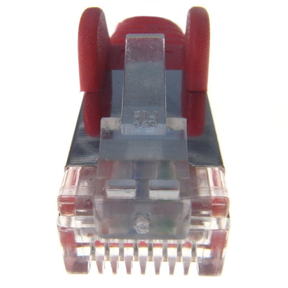 connektgear 0.5m RJ45 CAT6a SSTP Stranded Flush Moulded LS0H Network Cable - 26AWG - Red