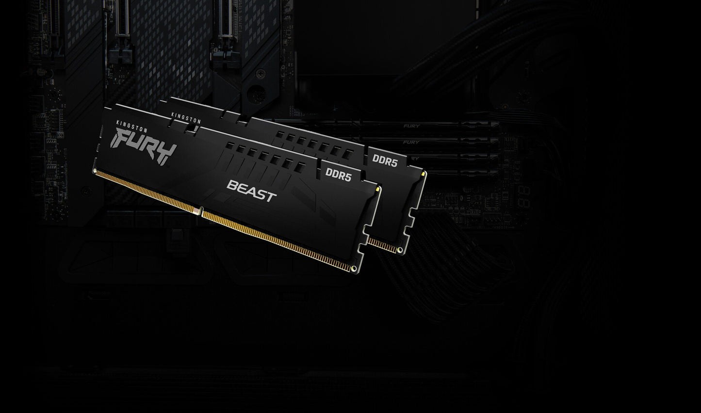 Kingston Technology FURY Beast 64GB 6000MT/s DDR5 CL36 DIMM (Kit of 2) Black