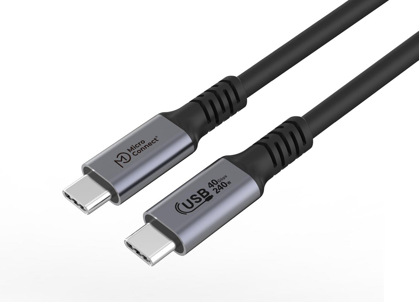 Microconnect USB4CC1-240W USB cable 1 m USB4 Gen 3x2 USB C Black