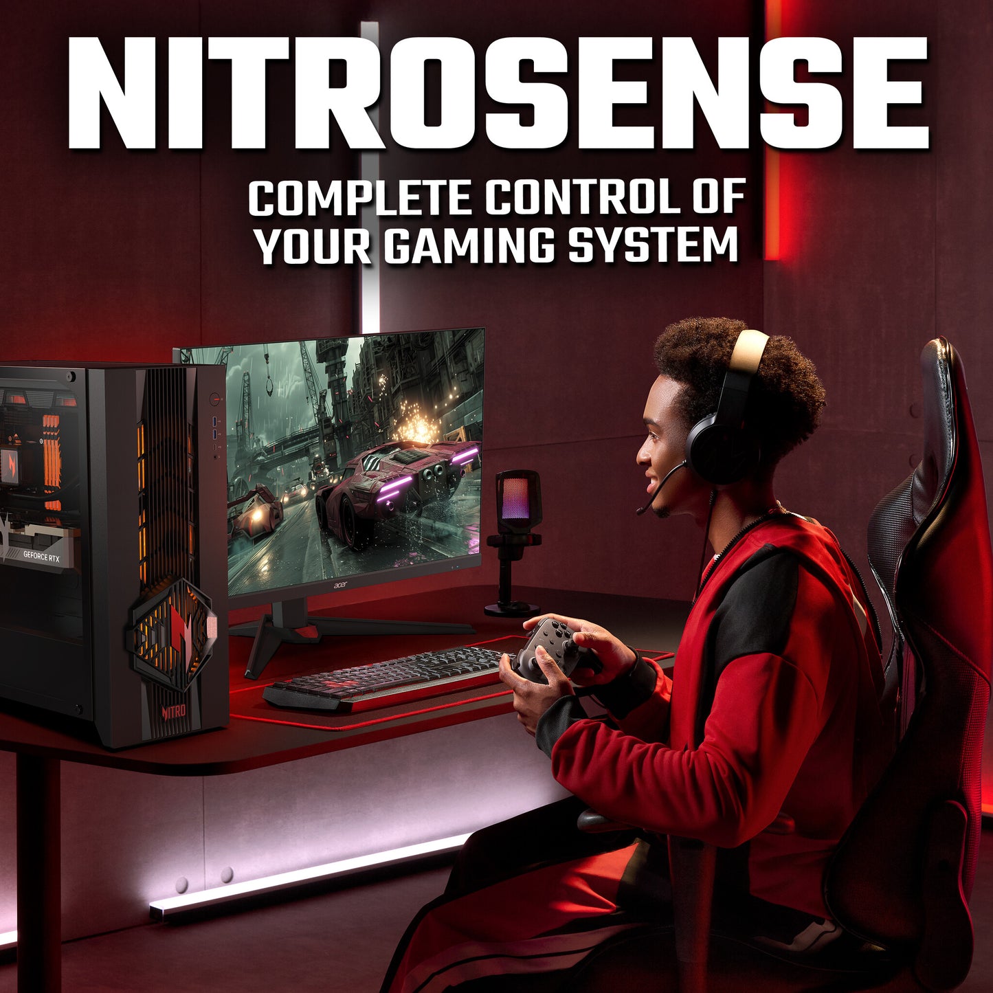 Acer NITRO 70 N70X3D-100_B850 Gaming Desktop Computer