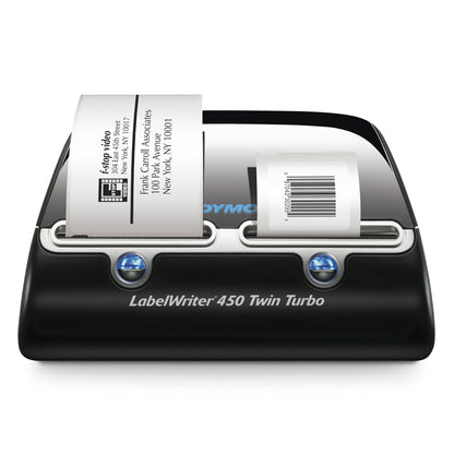DYMO LabelWriter 450 Twin Turbo Label Maker | Direct Thermal Label Printer | Fast 71 Label-per-Minute Printing of LabelsBarcodes & More | Computer Connection | For Home & Office