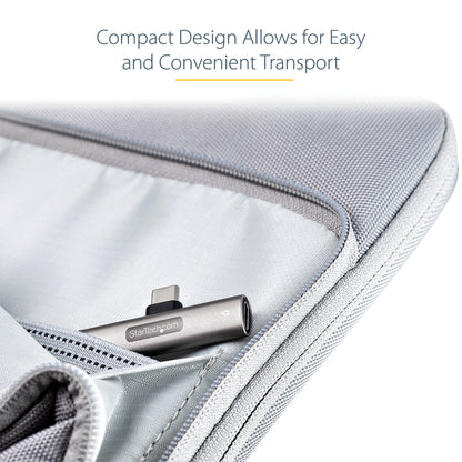 StarTech.com USB C Audio & Charge Adapter - USB-C Audio Adapter w/ USB-C Audio Headphone/Headset Port and 60W USB Type-C Power Delivery Pass-through Charger - For USB-C Phone/Tablet/Laptop