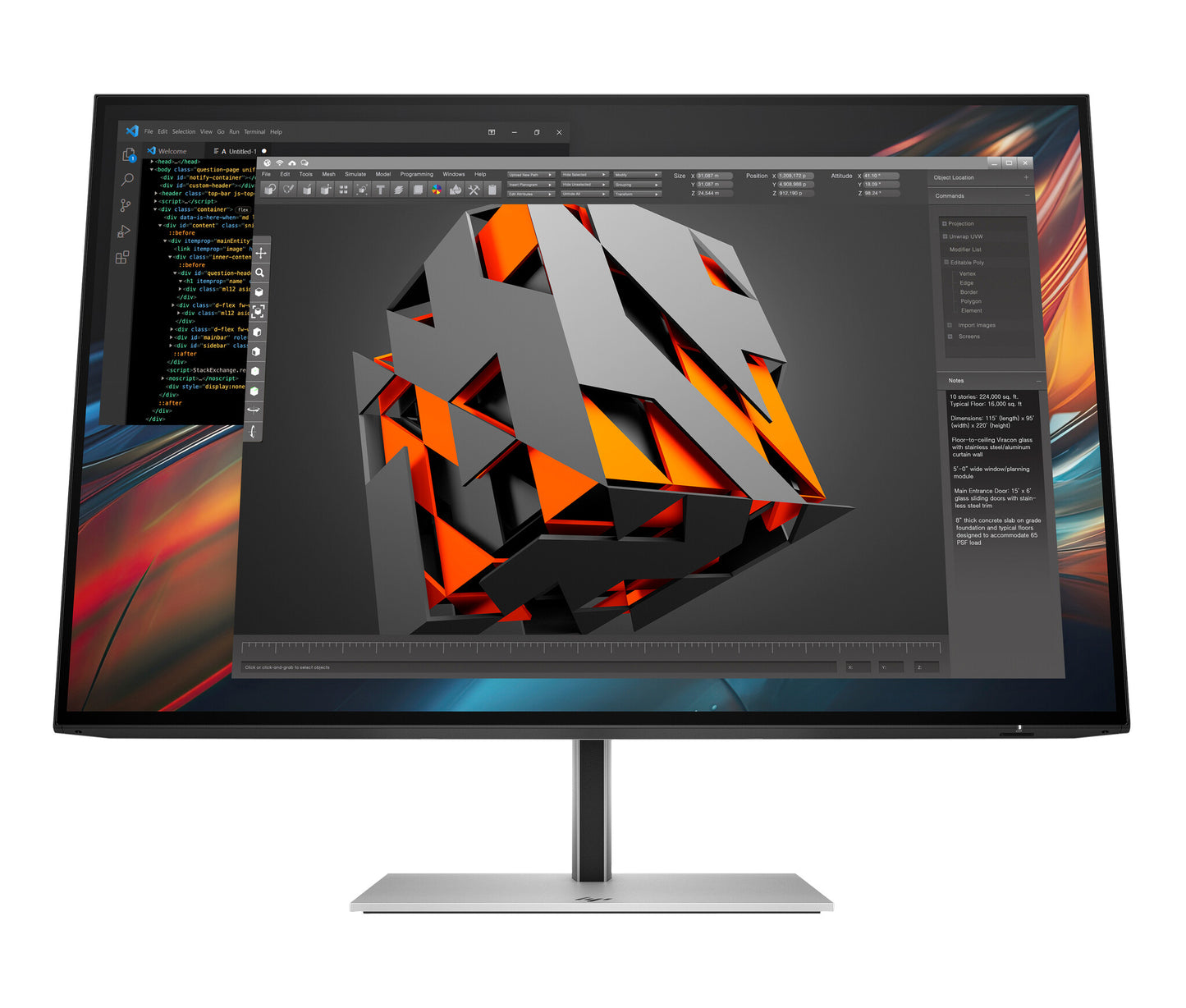 HP Series 7 Pro 24 inch WUXGA USB-C Monitor - 724pu