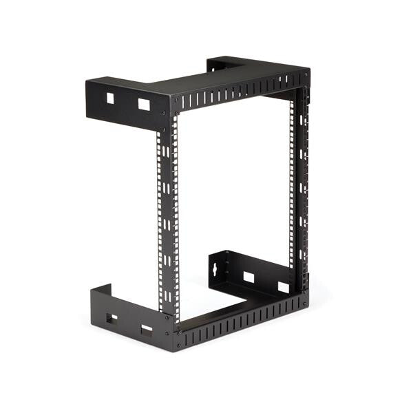 StarTech.com 2-Post 12U Heavy-Duty Wall-Mount Network Rack, 19" Open Frame Server Rack, 12" Deep, Wall Mount Data Rack for IT / AV / Patch Panel / Computer Equipment - Cage Nuts & Screws Included