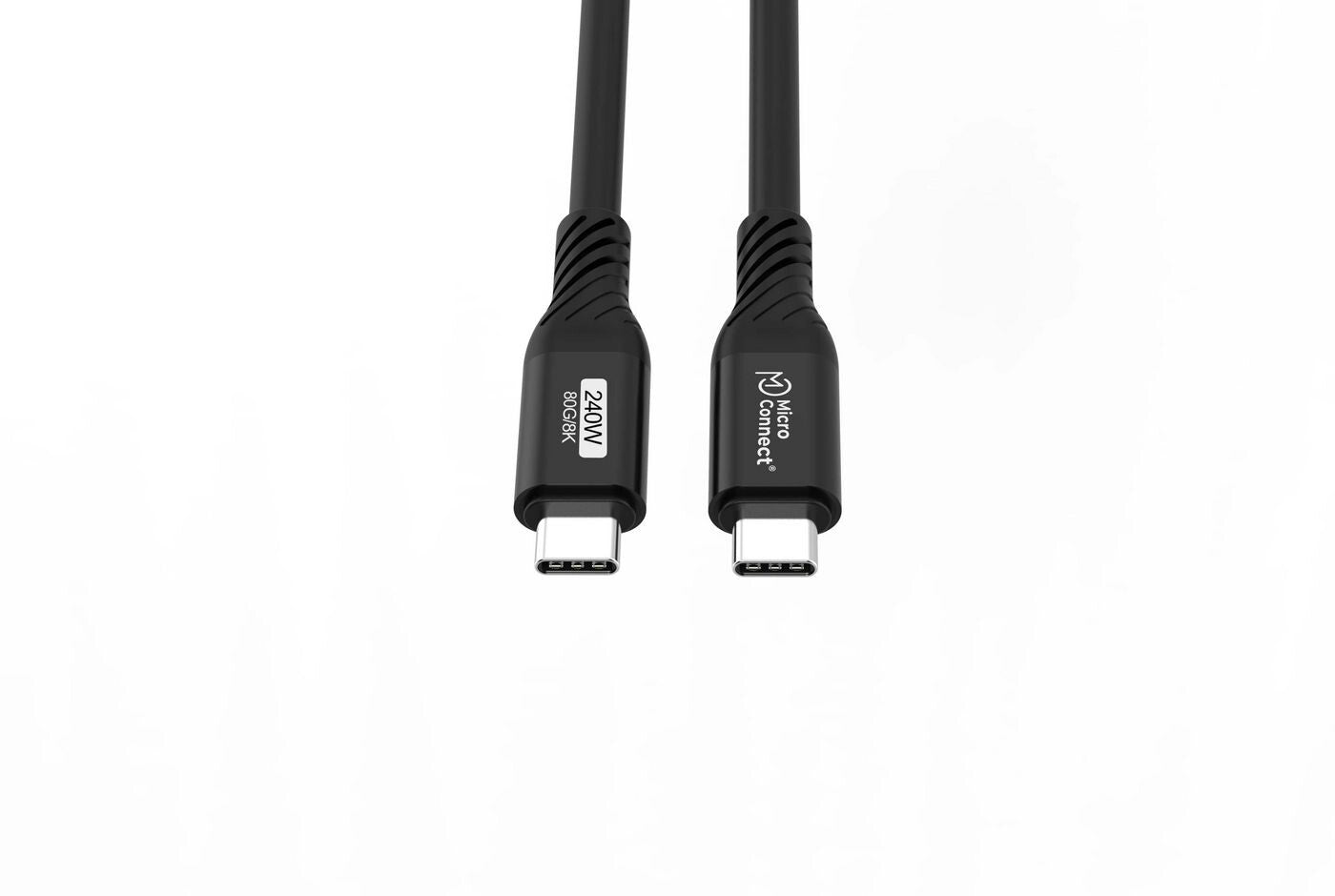 Microconnect USB4CC1-240W-80GBPS USB cable USB4 Gen 3x2 1 m USB C Black