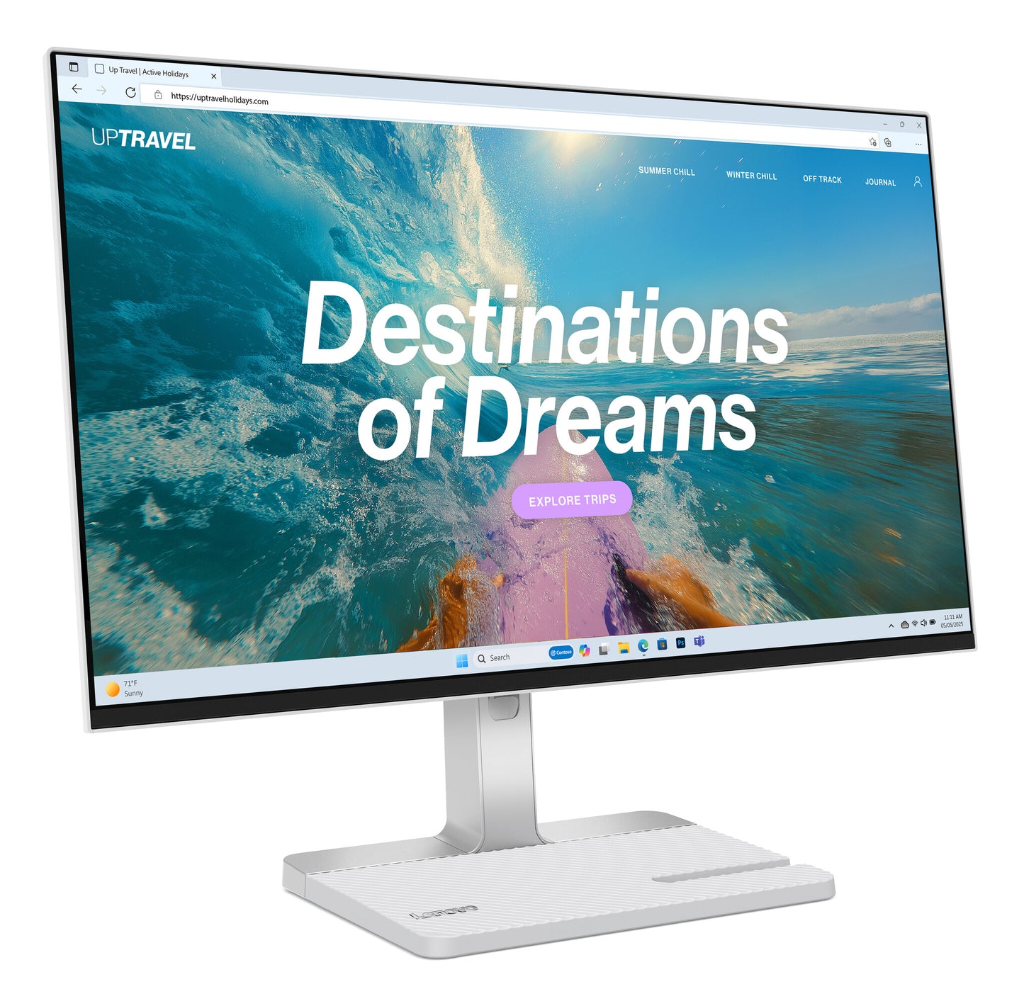 Lenovo L24D-4C computer monitor 60.5 cm (23.8") 1920 x 1080 pixels Full HD LCD Grey