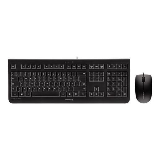 CHERRY DC 2000 keyboard Mouse included Universal USB QWERTZ Czech Black