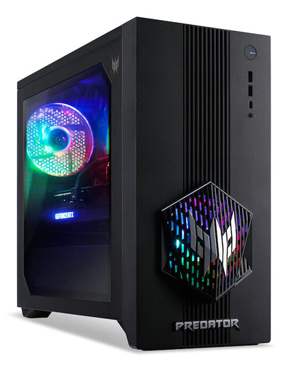 Acer Predator PO3-665 Gaming Desktop - Intel Core i5-14400F, 16GB RAM, 512GB SSD, NVIDIA GeForce RTX 5070, Windows 11, Black