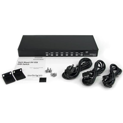 StarTech.com 8 Port 1U Rackmount DVI USB KVM Switch