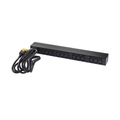 APC NetShelter Basic Rack PDU, 1U, 1PH, 3.7kW 230V 16A or 3.3kW 208V 16A, x12 C13 outlets, C20 cord