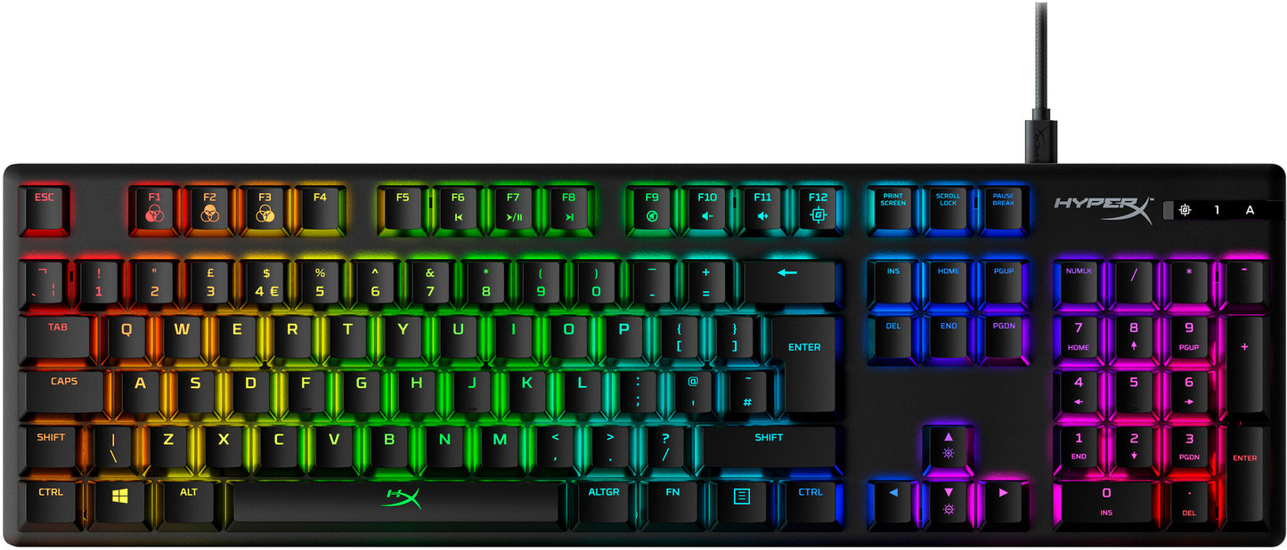 HyperX Alloy Origins - Mechanical Gaming Keyboard - HX Red (UK Layout) (HX-KB6RDX-UK)