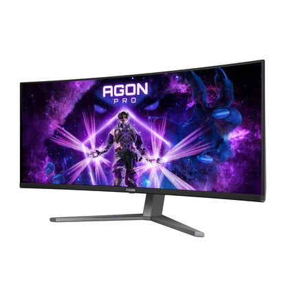 AOC AGON PRO AG346UCD computer monitor 86.4 cm (34") 3440 x 1440 pixels Wide Quad HD QD-OLED Black, Grey