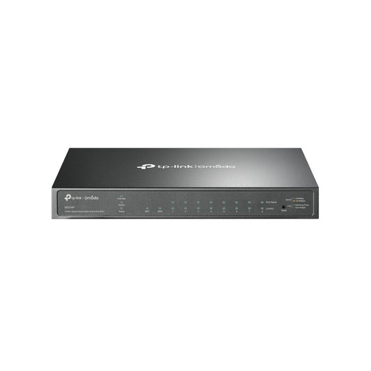 TP-Link Omada 10-Port Gigabit Smart Switch with 8-Port PoE+, Managed