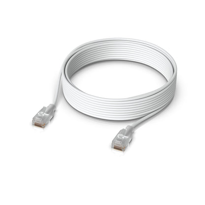 Ubiquiti UACC-Cable-Patch-EL-8M-W networking cable Translucent, White Cat6