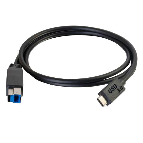 C2G 3m USB 3.1 Gen 1 USB Type C to USB B Cable M/M – USB C Cable Black