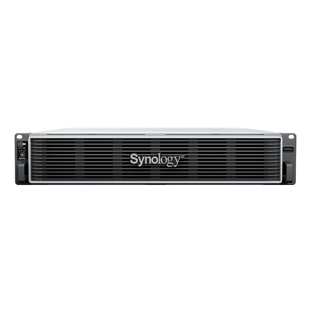 Synology RackStation RS4826XS+ NAS, 16GB RAM, black and silver