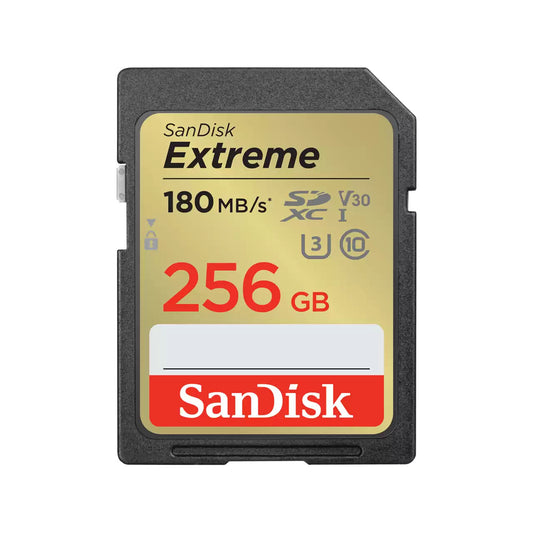 SanDisk Extreme 256GB SDXC UHS-I Class 10 memory card