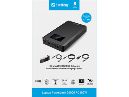 Sandberg Laptop Powerbank 20000 PD100W