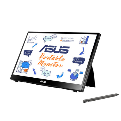 ASUS MB14AHD computer monitor 35.6 cm (14") 1920 x 1080 pixels Full HD LCD Touchscreen Black