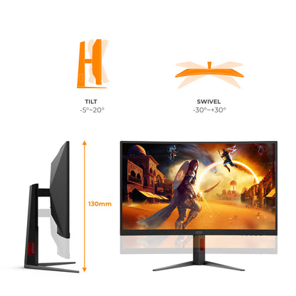 AOC G4 Gaming computer monitor 68.6 cm (27") 2560 x 1440 pixels Quad HD LED Black, Red
