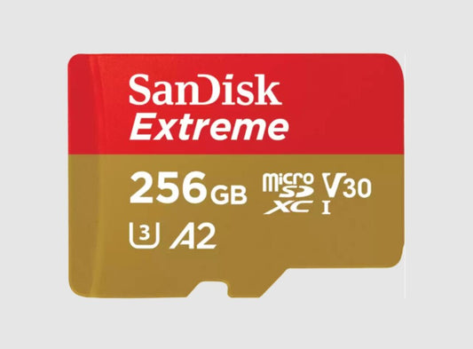 SanDisk Extreme 256GB MicroSDXC UHS-I Class 3 memory card