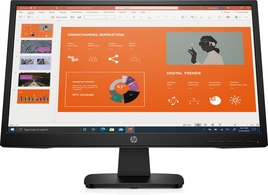 HP P22va G4 computer monitor 54.6 cm (21.5") 1920 x 1080 pixels Full HD LED Black