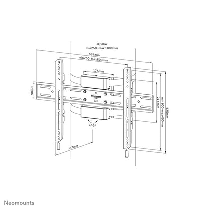 Neomounts TV pillar mount